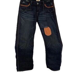 Antik Denim Jeans with Patchwork Size 28